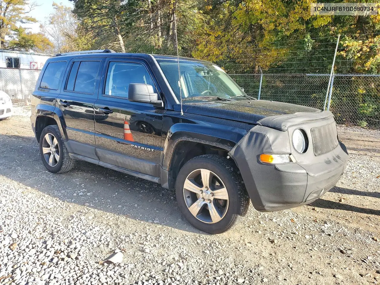 2016 JEEP LIBERTY (PATRIOT) VIN 1C4NJRFB1GD580734 — фото 4