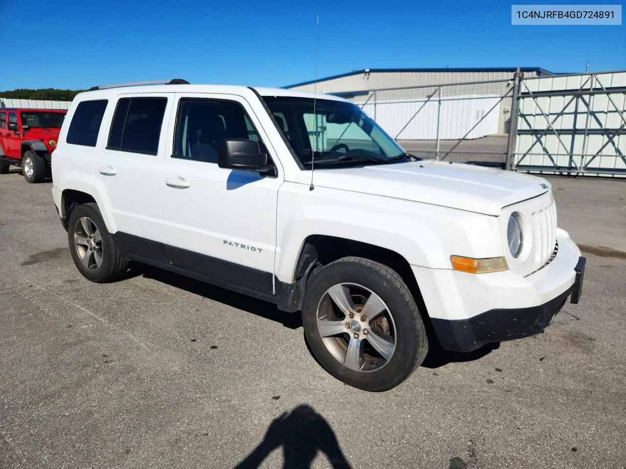 2016 JEEP LIBERTY (PATRIOT) VIN 1C4NJRFB4GD724891 — фото 4