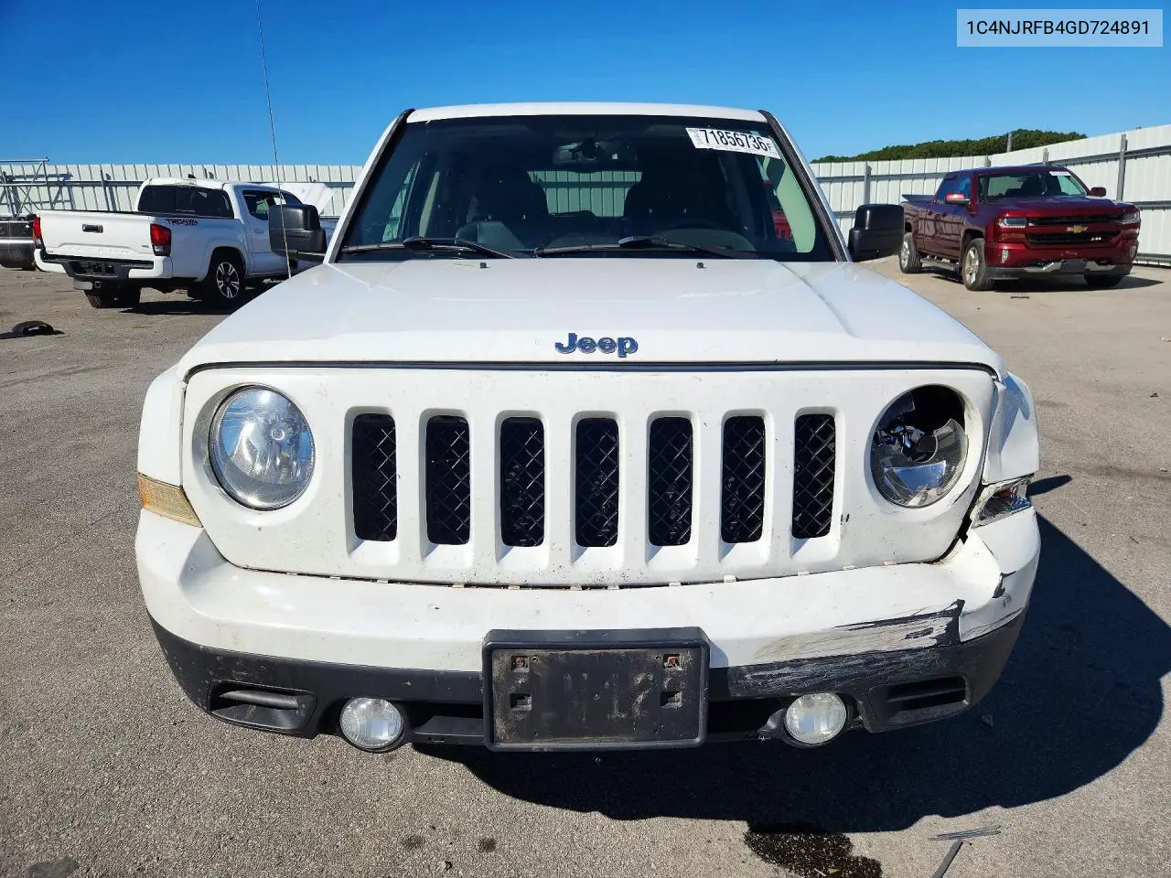 2016 JEEP LIBERTY (PATRIOT) VIN 1C4NJRFB4GD724891 — фото 5