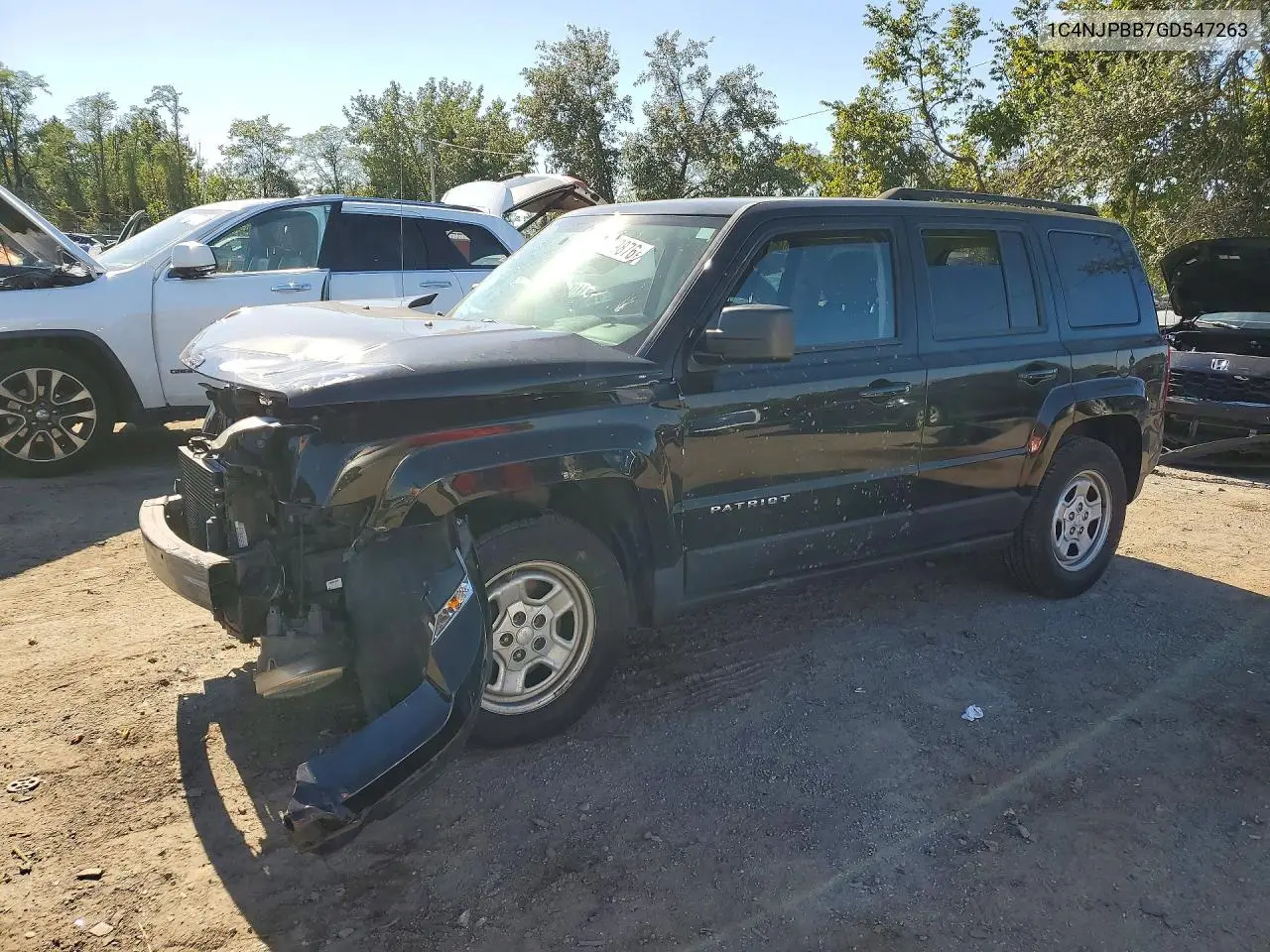 JEEP LIBERTY (PATRIOT) 2016, VIN 1C4NJPBB7GD547263