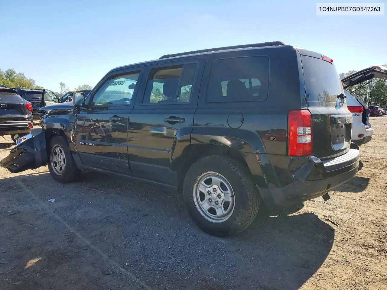 2016 JEEP LIBERTY (PATRIOT) VIN 1C4NJPBB7GD547263 — фото 2