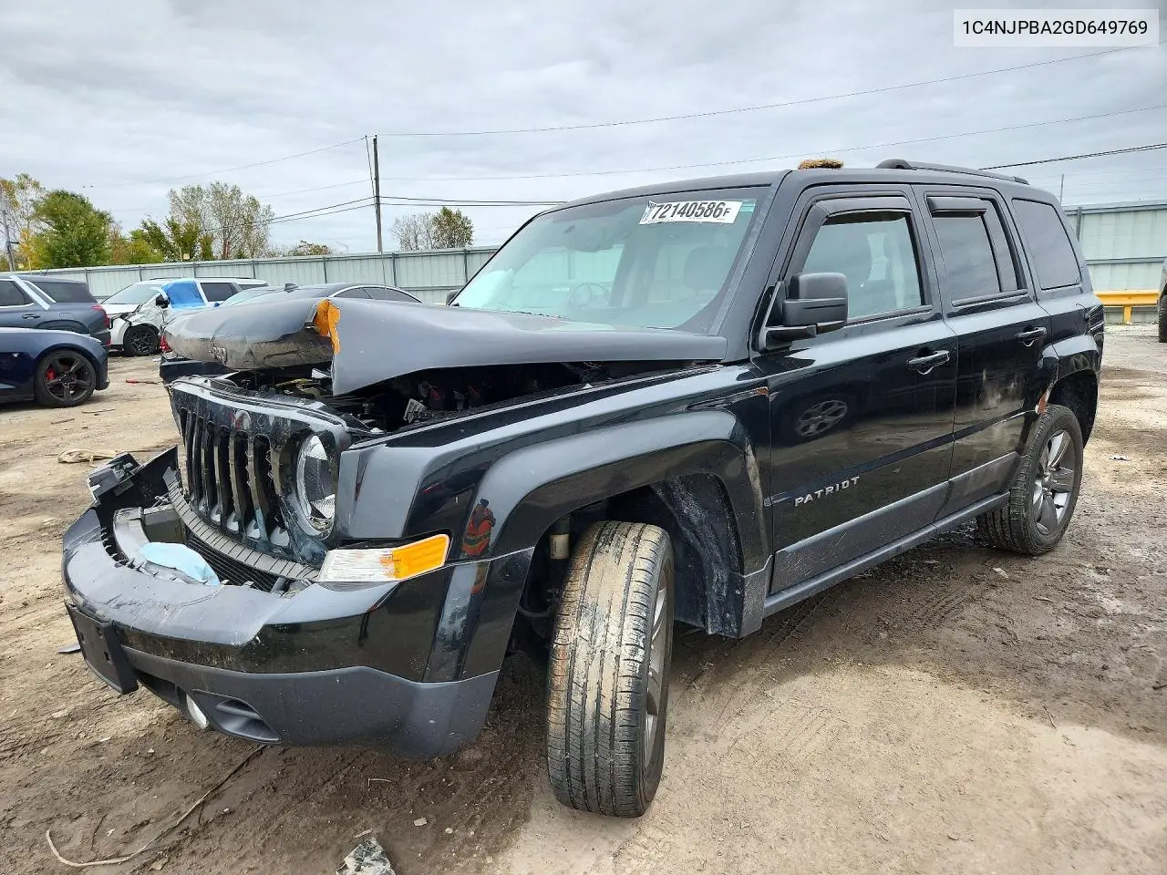 JEEP LIBERTY (PATRIOT) 2016, VIN 1C4NJPBA2GD649769