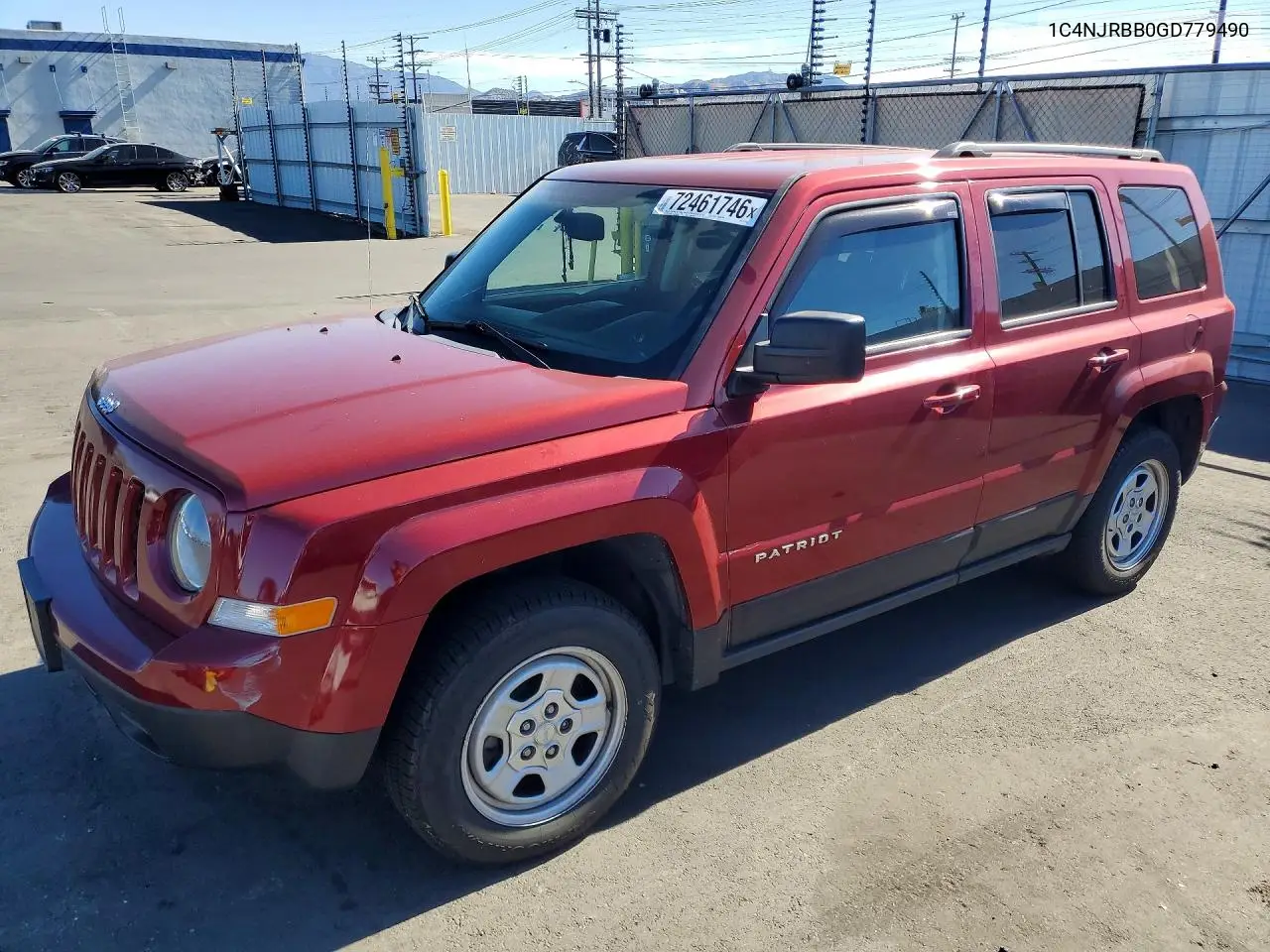 JEEP LIBERTY (PATRIOT) 2016, VIN 1C4NJRBB0GD779490