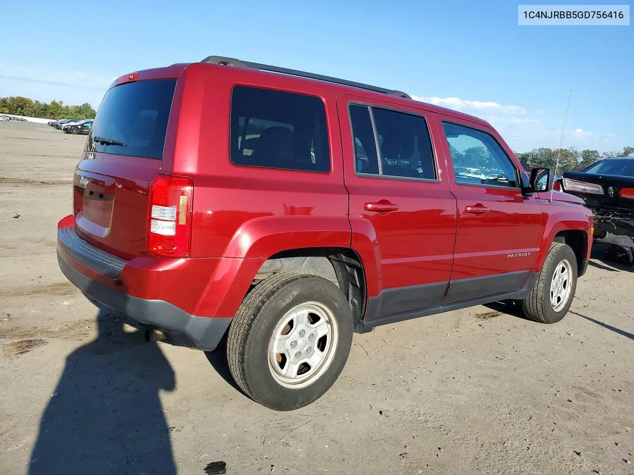 2016 JEEP LIBERTY (PATRIOT) VIN 1C4NJRBB5GD756416 — фото 3
