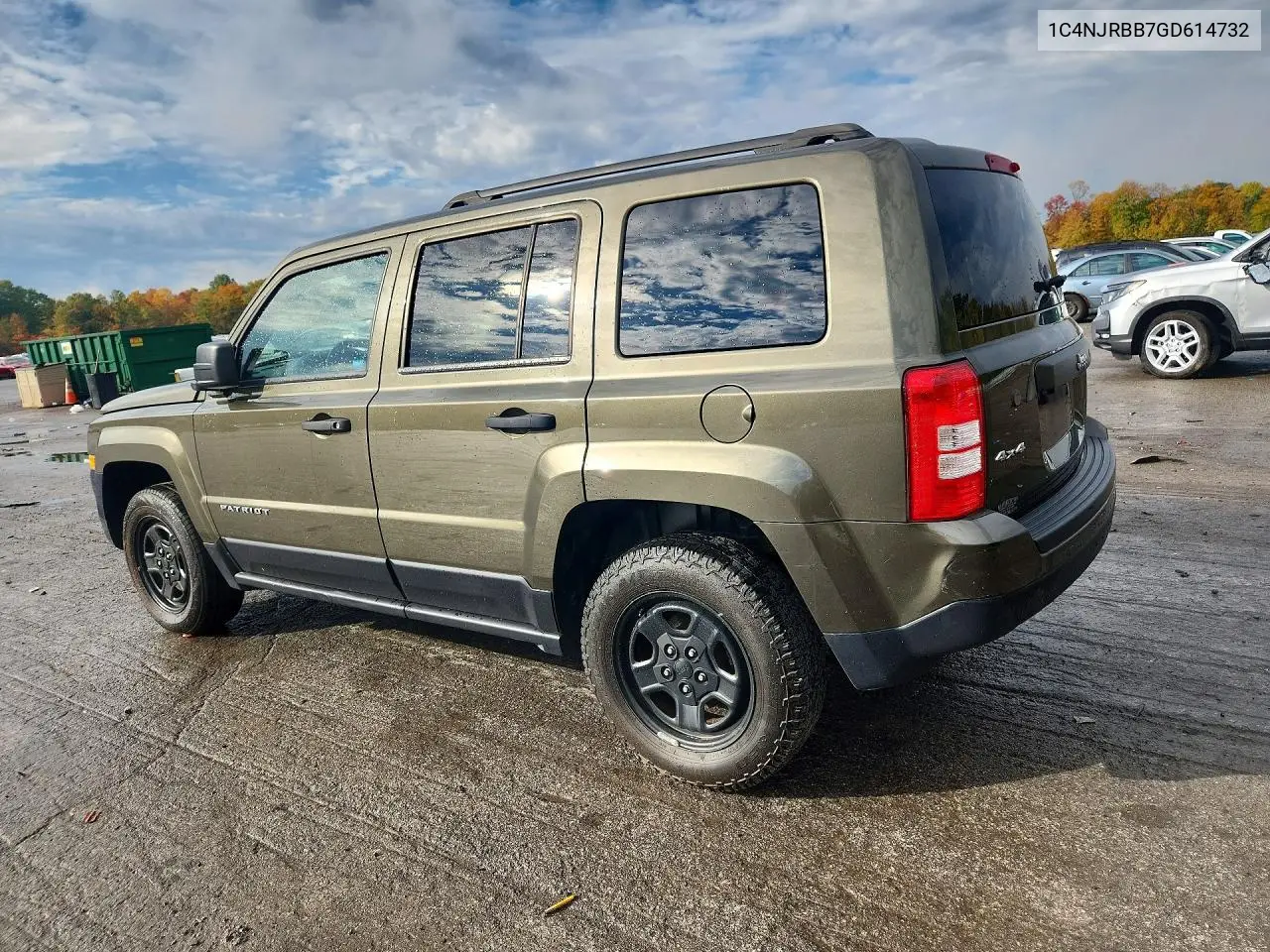 2016 JEEP LIBERTY (PATRIOT) VIN 1C4NJRBB7GD614732 — фото 2