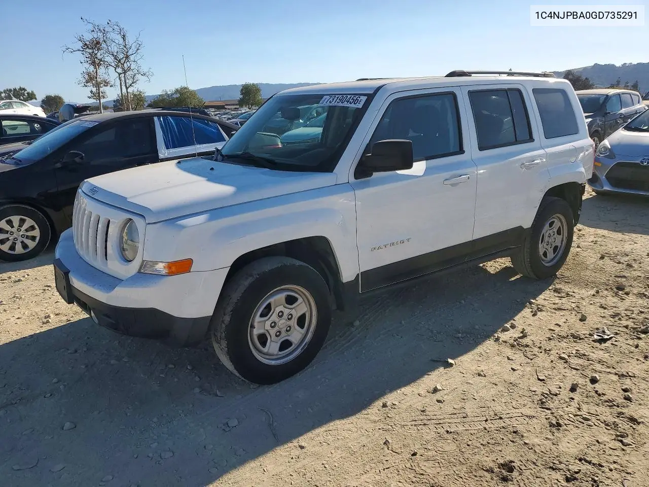 JEEP LIBERTY (PATRIOT) 2016, VIN 1C4NJPBA0GD735291
