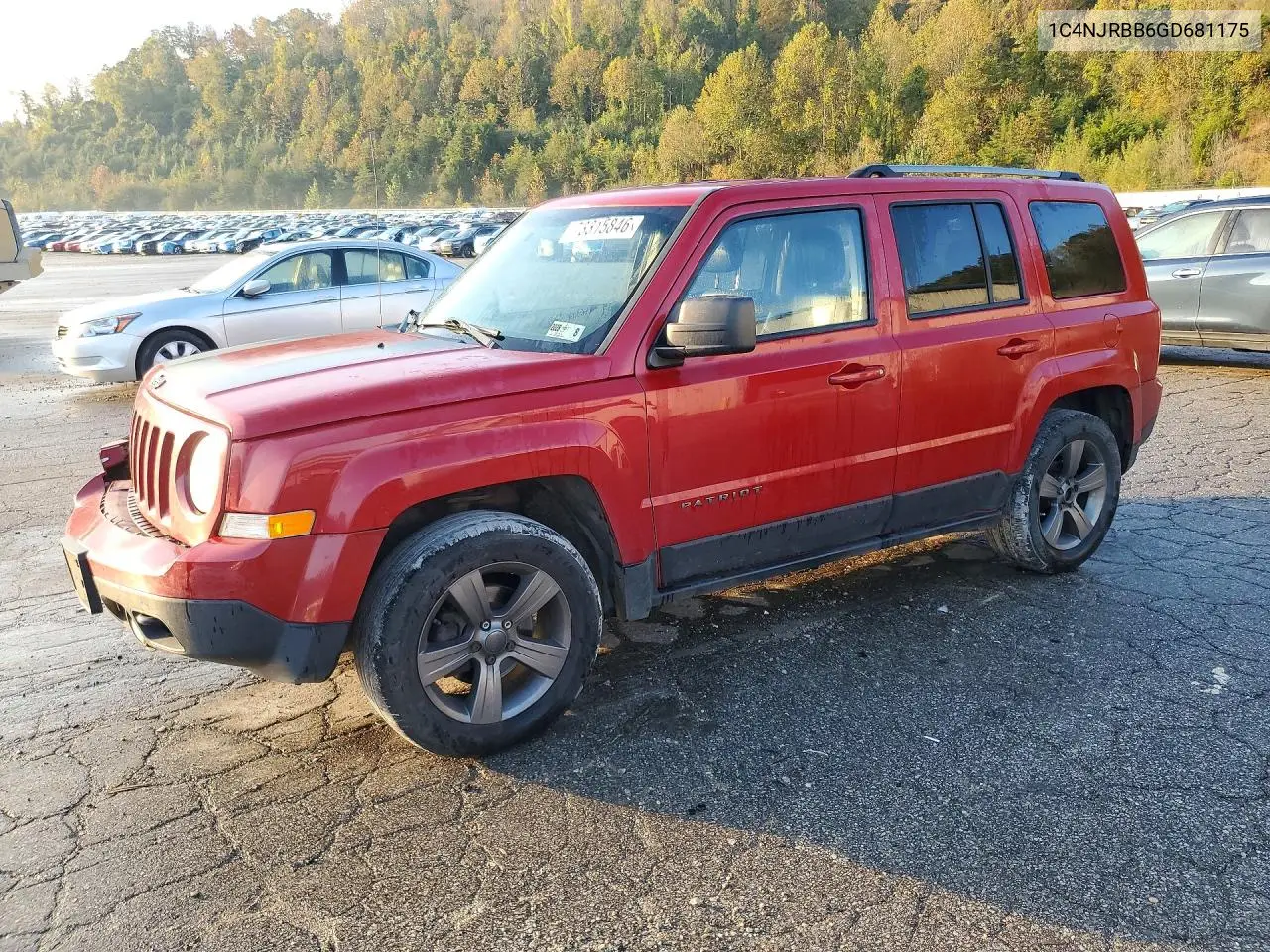 JEEP LIBERTY (PATRIOT) 2016, VIN 1C4NJRBB6GD681175