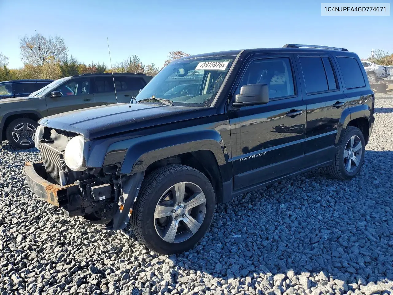 JEEP LIBERTY (PATRIOT) 2016, VIN 1C4NJPFA4GD774671