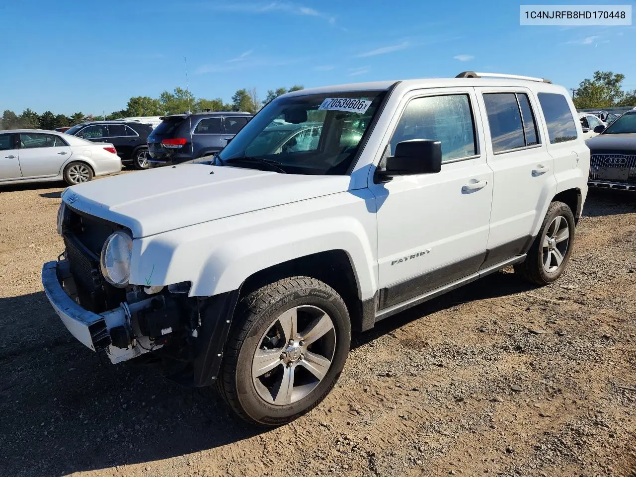 JEEP LIBERTY (PATRIOT) 2017, VIN 1C4NJRFB8HD170448