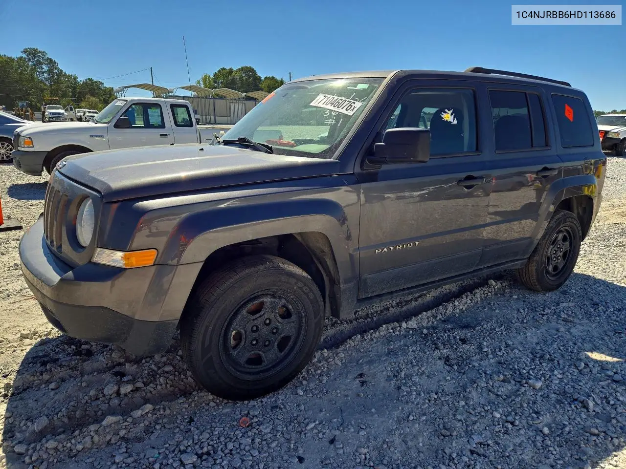 JEEP LIBERTY (PATRIOT) 2017, VIN 1C4NJRBB6HD113686