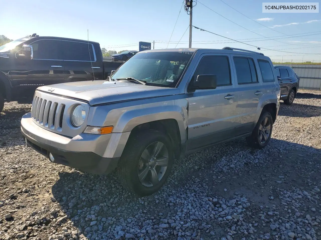 JEEP LIBERTY (PATRIOT) 2017, VIN 1C4NJPBA5HD202175