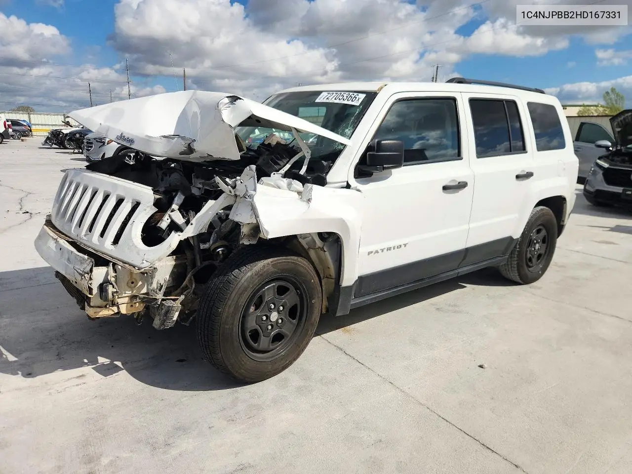 JEEP LIBERTY (PATRIOT) 2017, VIN 1C4NJPBB2HD167331