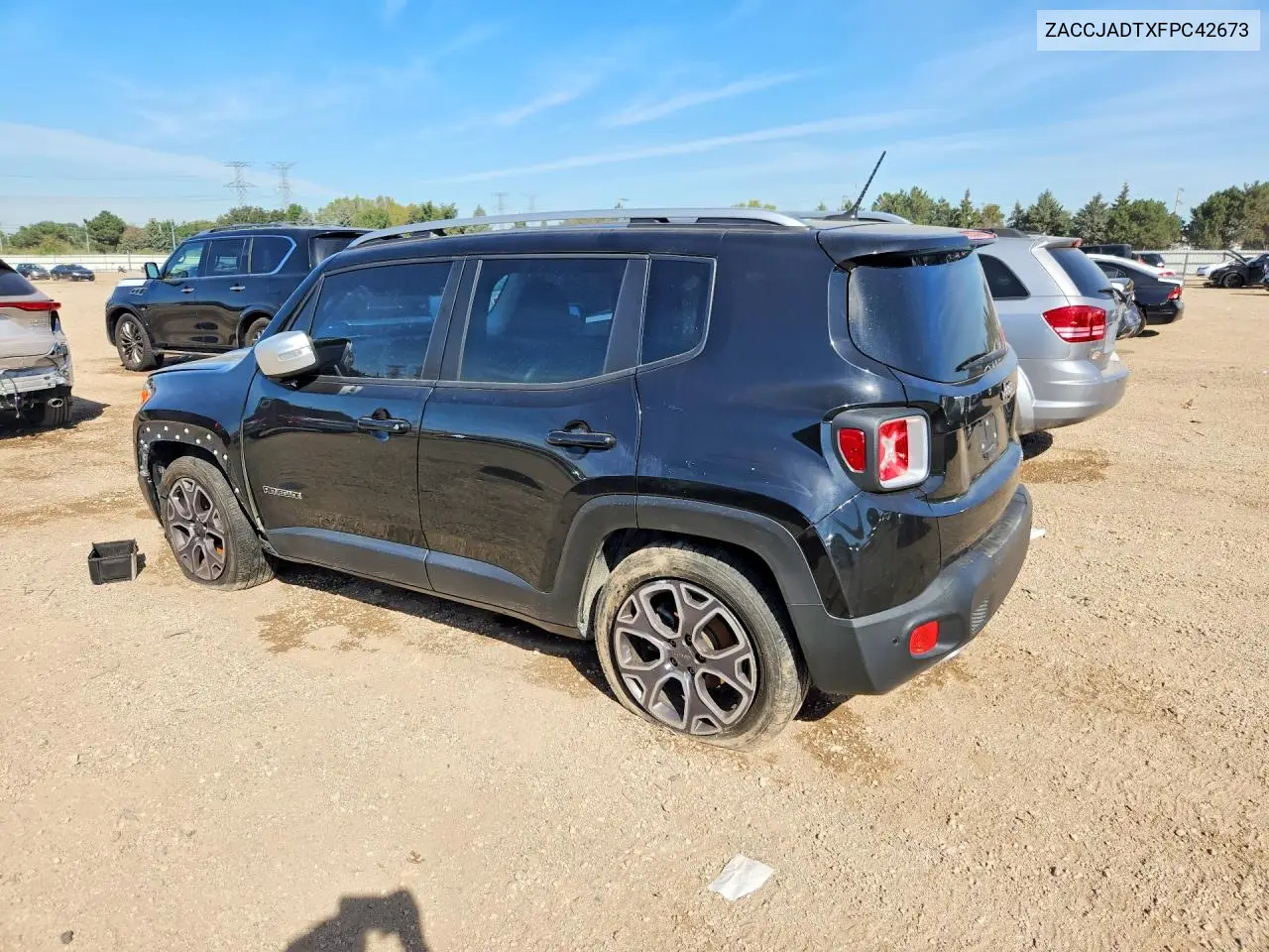 2015 JEEP RENEGADE VIN ZACCJADTXFPC42673 — фото 2