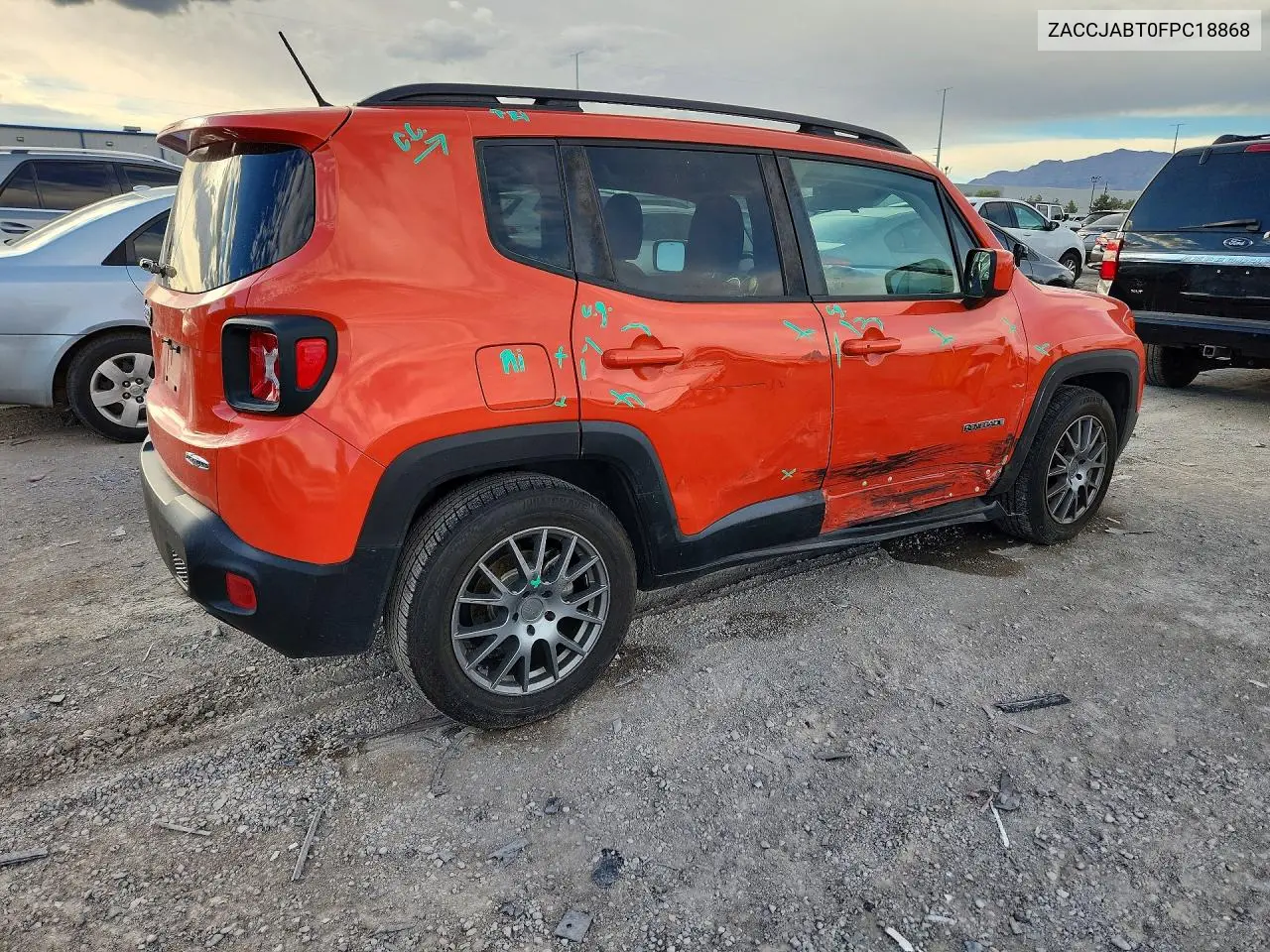 2015 JEEP RENEGADE VIN ZACCJABT0FPC18868 — фото 3