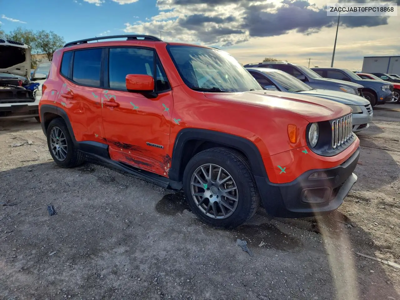 2015 JEEP RENEGADE VIN ZACCJABT0FPC18868 — фото 4
