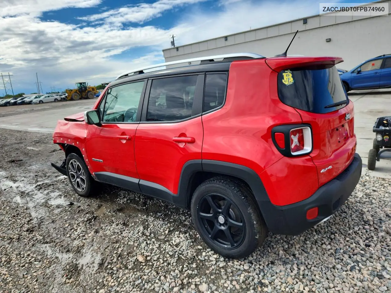 2015 JEEP RENEGADE VIN ZACCJBDT0FPB74960 — фото 2