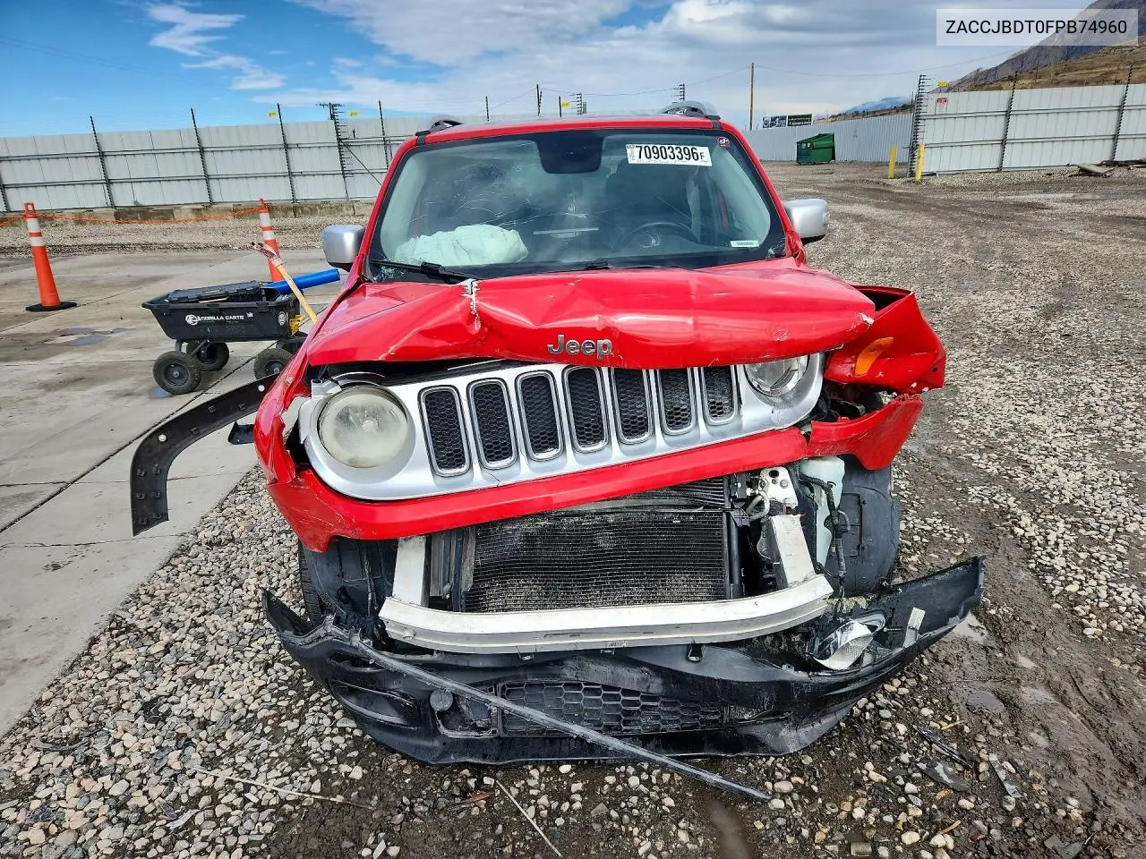 2015 JEEP RENEGADE VIN ZACCJBDT0FPB74960 — фото 5
