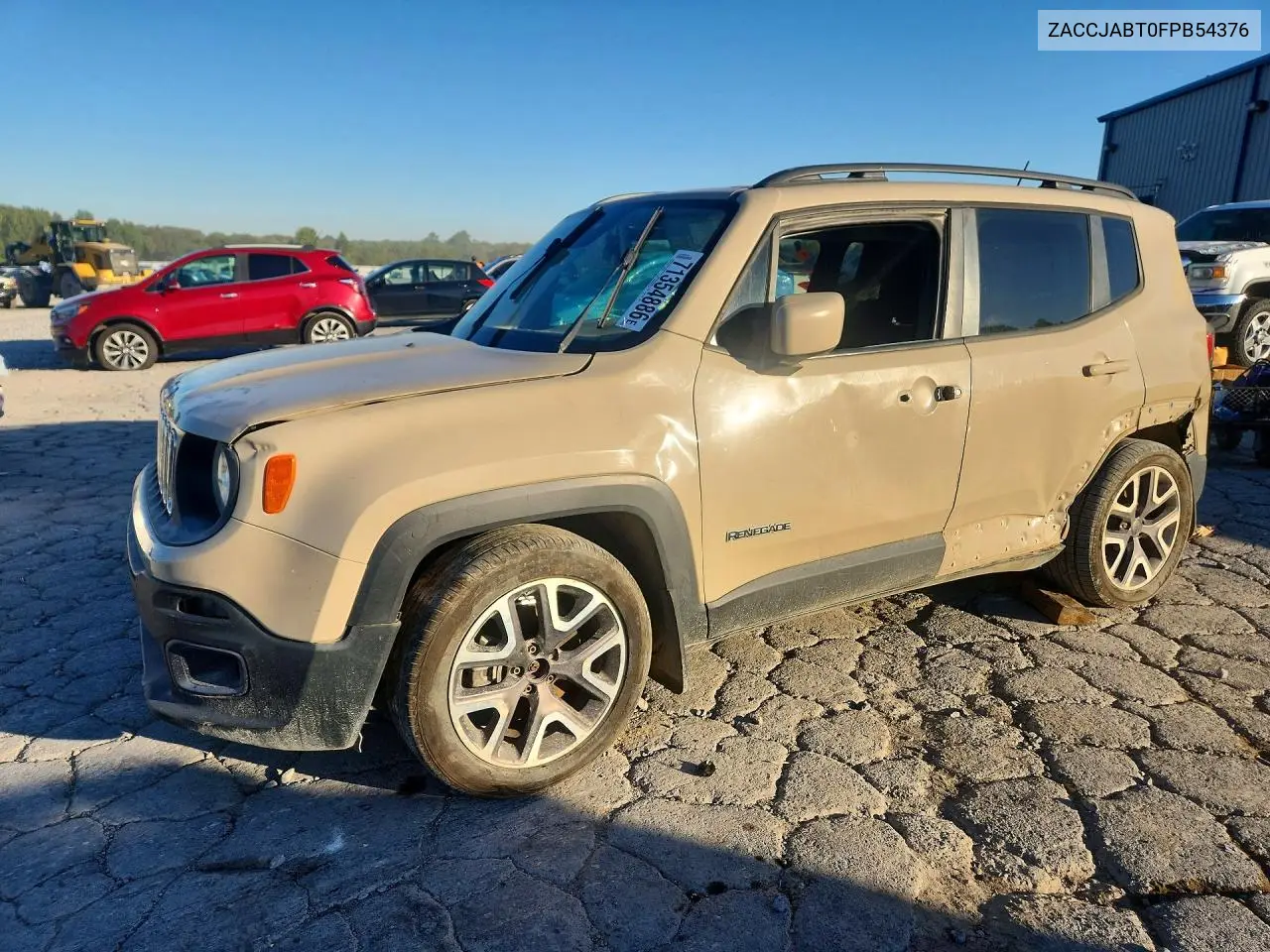 JEEP RENEGADE 2015, VIN ZACCJABT0FPB54376