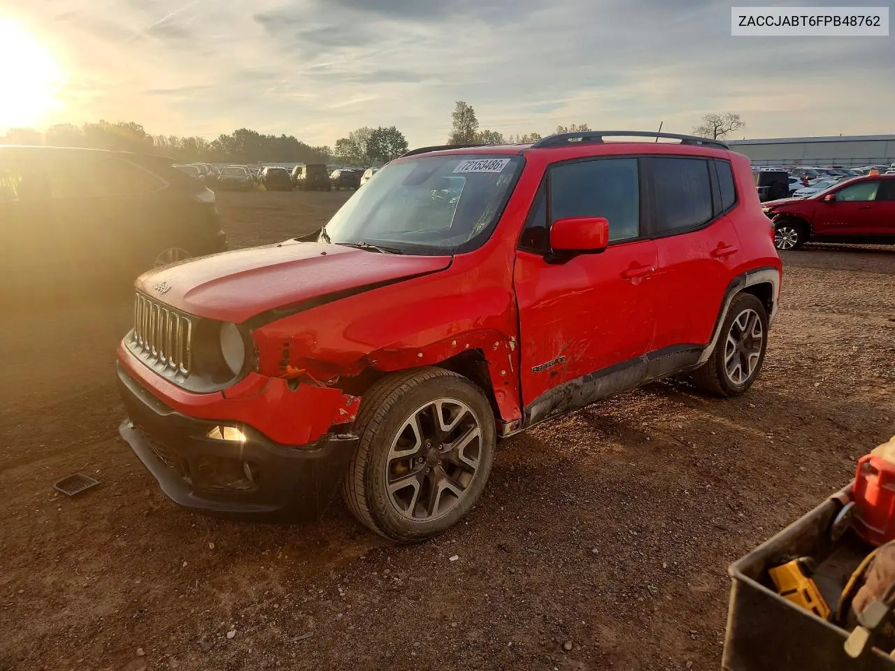 JEEP RENEGADE 2015, VIN ZACCJABT6FPB48762