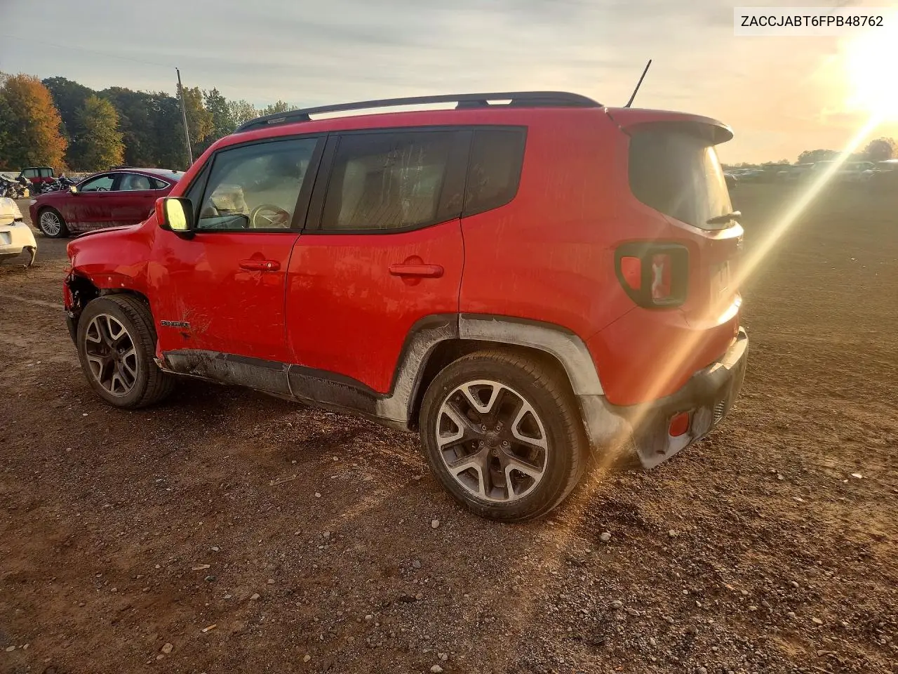 2015 JEEP RENEGADE VIN ZACCJABT6FPB48762 — фото 2