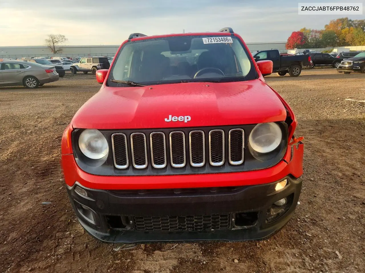 2015 JEEP RENEGADE VIN ZACCJABT6FPB48762 — фото 5