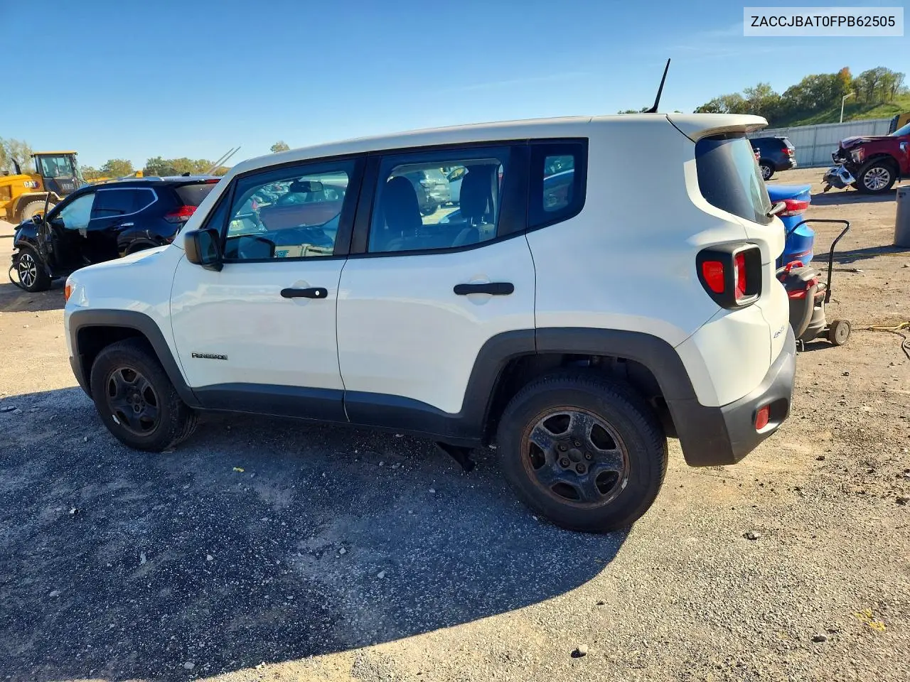 2015 JEEP RENEGADE VIN ZACCJBAT0FPB62505 — фото 2