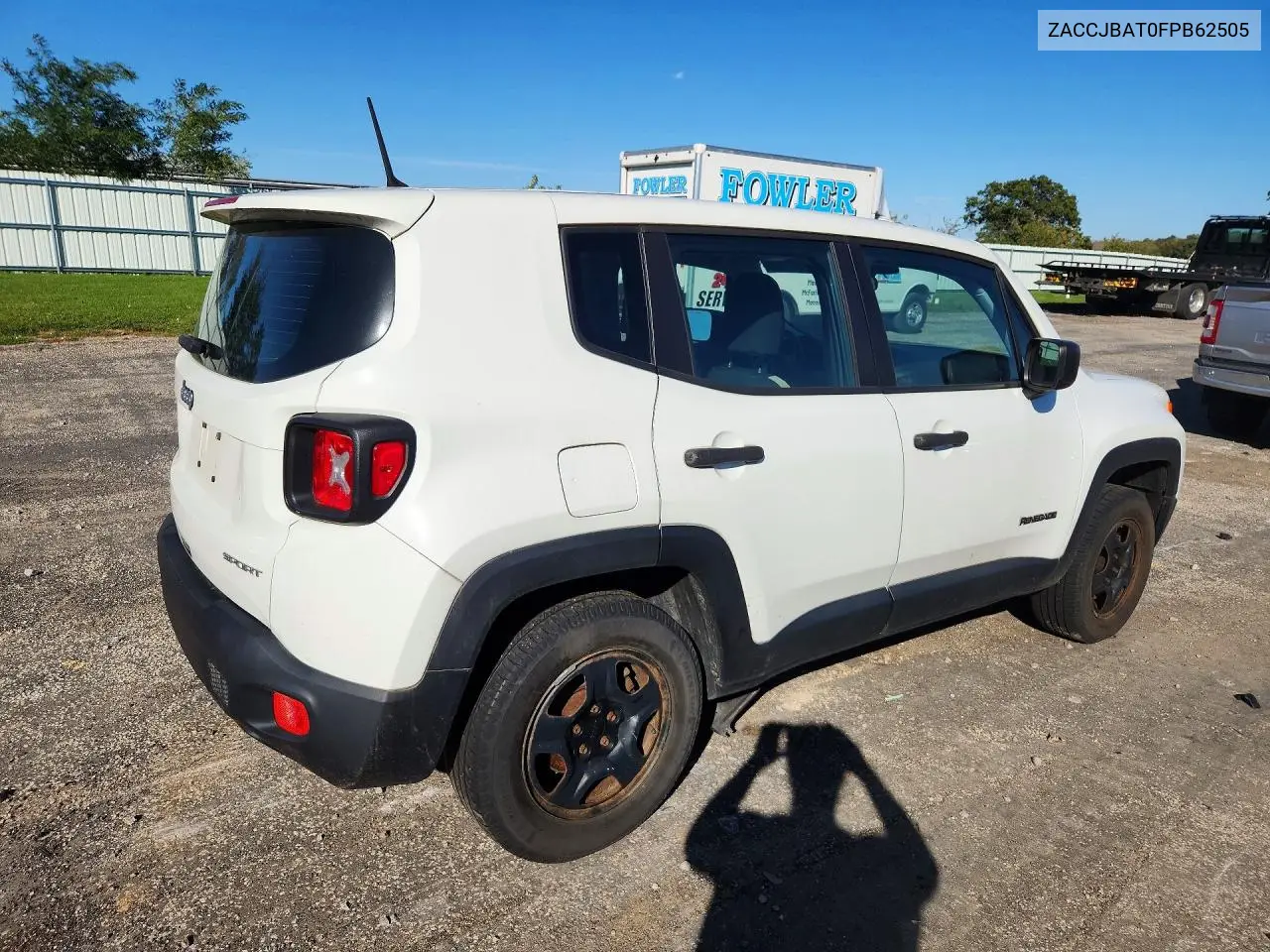 2015 JEEP RENEGADE VIN ZACCJBAT0FPB62505 — фото 3