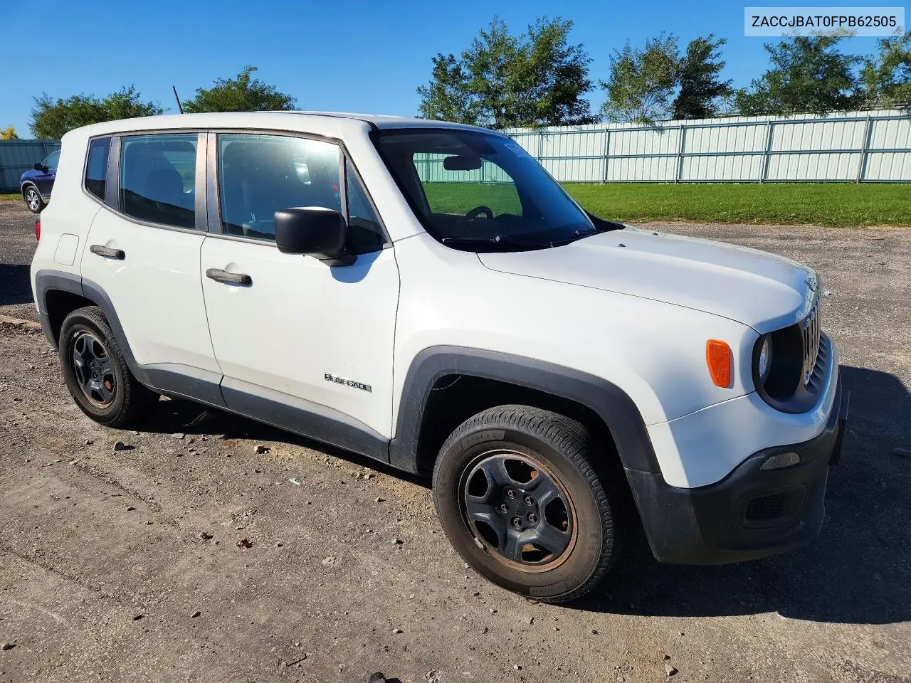 2015 JEEP RENEGADE VIN ZACCJBAT0FPB62505 — фото 4