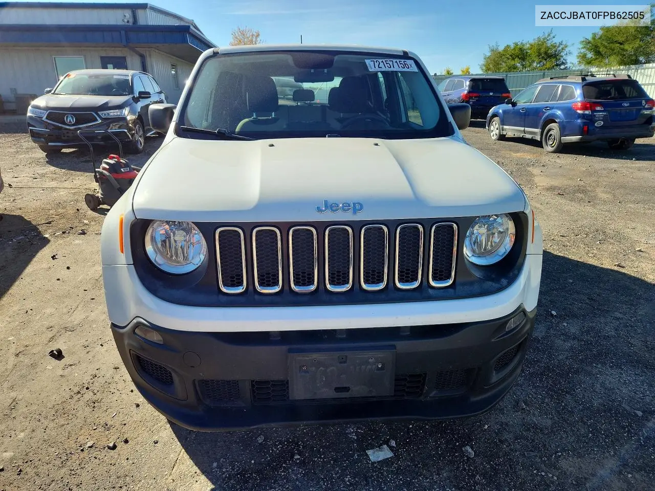2015 JEEP RENEGADE VIN ZACCJBAT0FPB62505 — фото 5