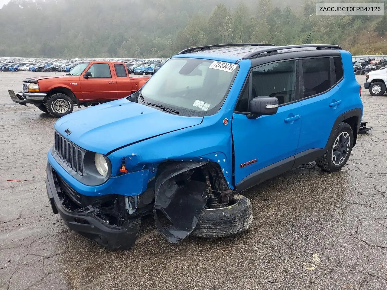 JEEP RENEGADE 2015, VIN ZACCJBCT0FPB47126