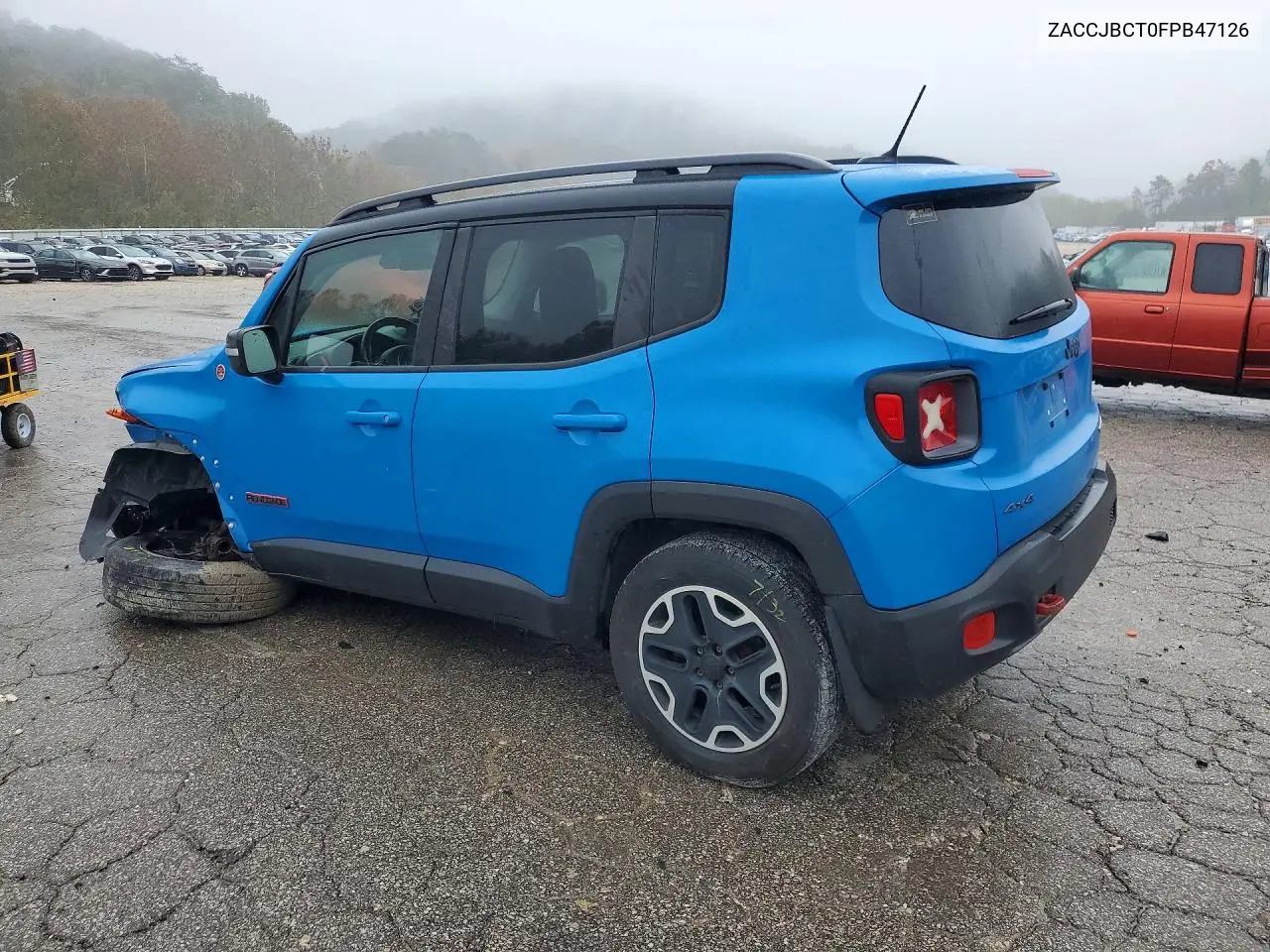 2015 JEEP RENEGADE VIN ZACCJBCT0FPB47126 — фото 2