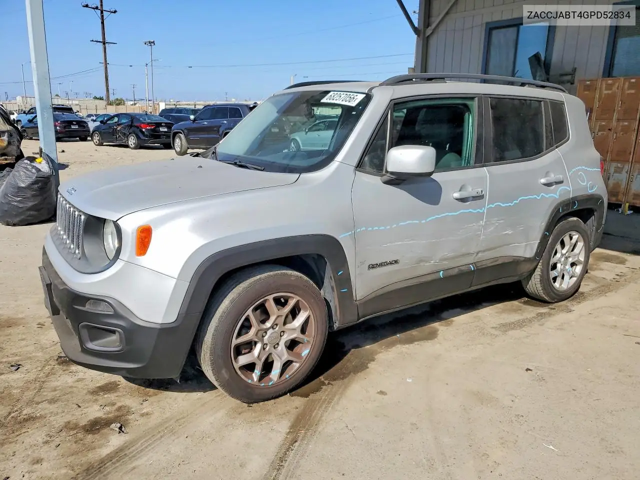 2016 JEEP RENEGADE VIN ZACCJABT4GPD52834 — фото 2