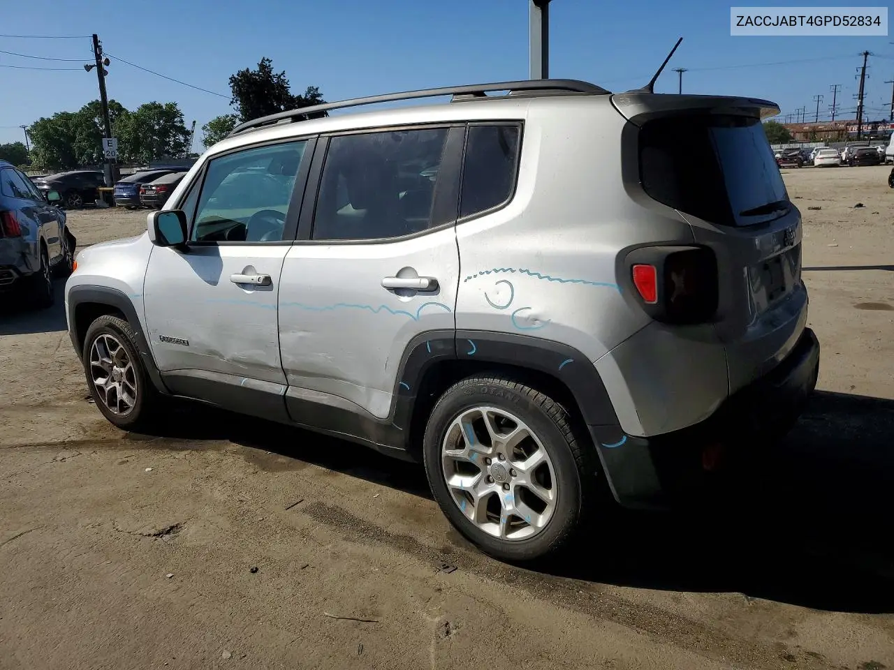 2016 JEEP RENEGADE VIN ZACCJABT4GPD52834 — фото 3