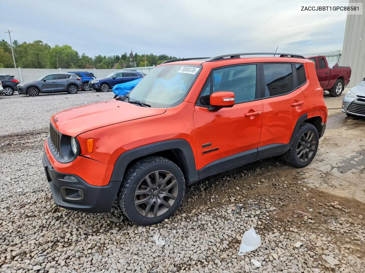 JEEP RENEGADE 2016, VIN ZACCJBBT1GPC88581
