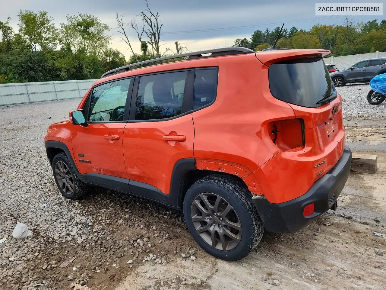 2016 JEEP RENEGADE VIN ZACCJBBT1GPC88581 — фото 2