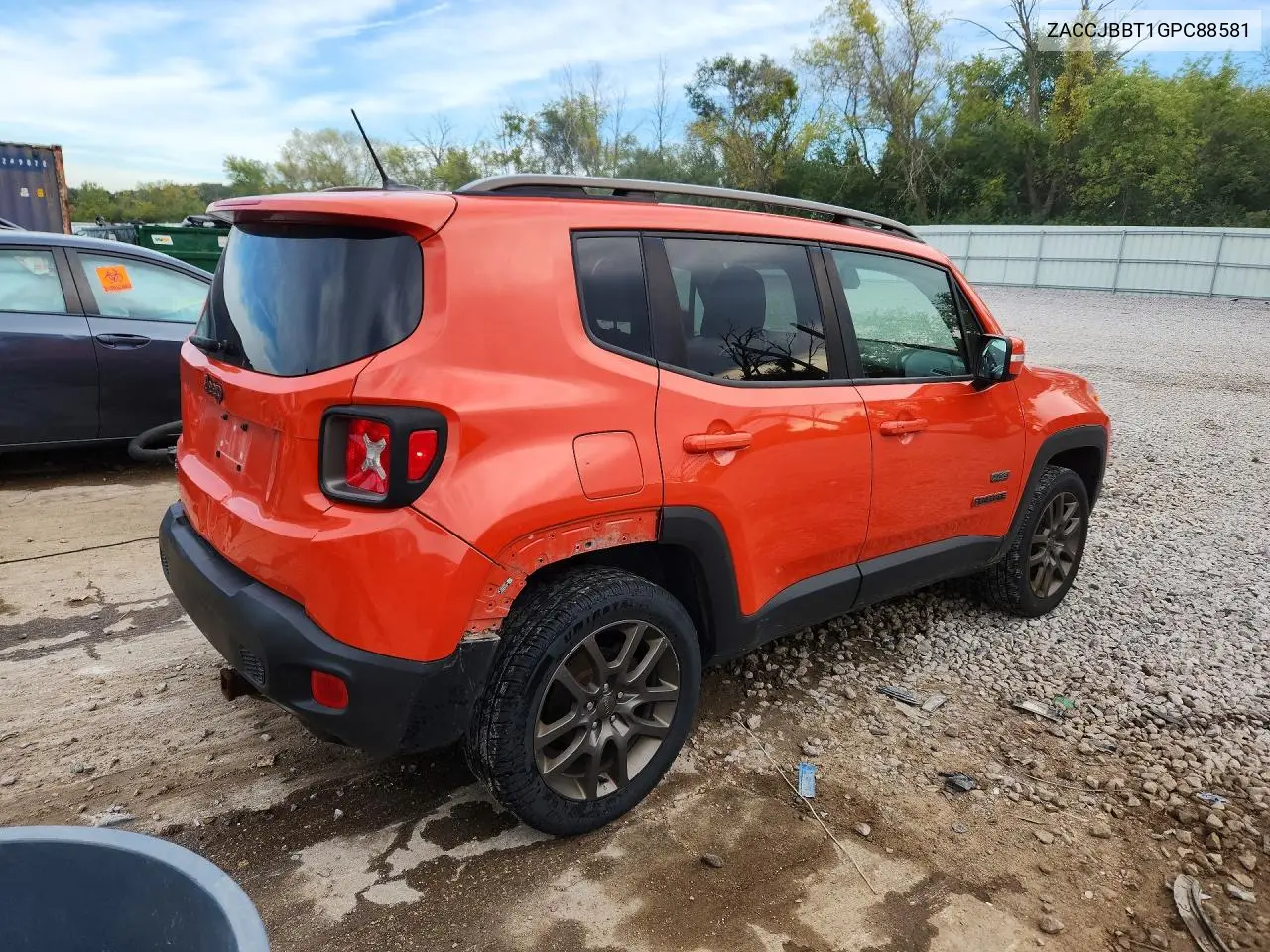 2016 JEEP RENEGADE VIN ZACCJBBT1GPC88581 — фото 3