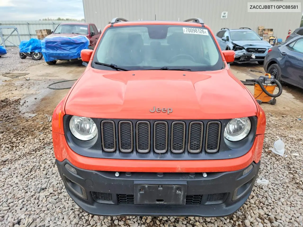2016 JEEP RENEGADE VIN ZACCJBBT1GPC88581 — фото 5