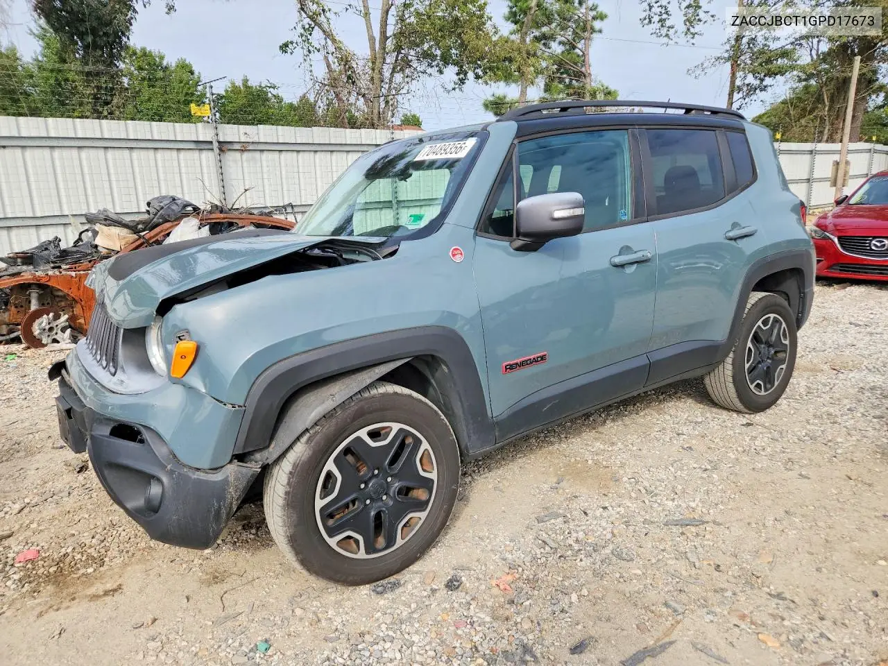JEEP RENEGADE 2016, VIN ZACCJBCT1GPD17673