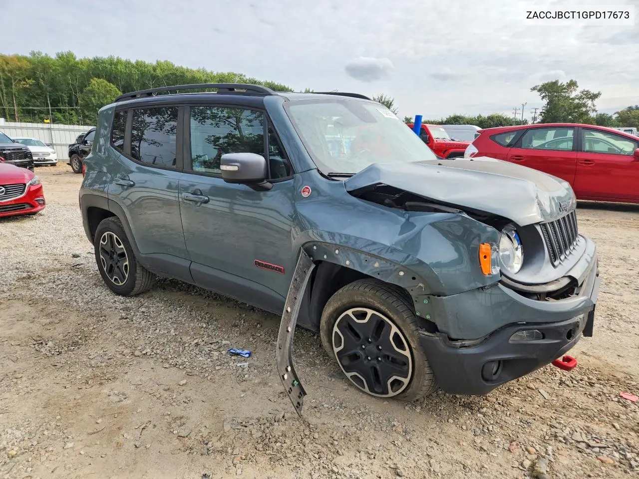 2016 JEEP RENEGADE VIN ZACCJBCT1GPD17673 — фото 4