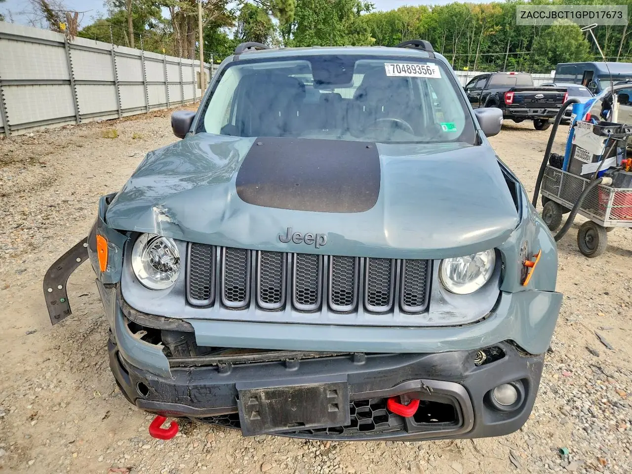 2016 JEEP RENEGADE VIN ZACCJBCT1GPD17673 — фото 5