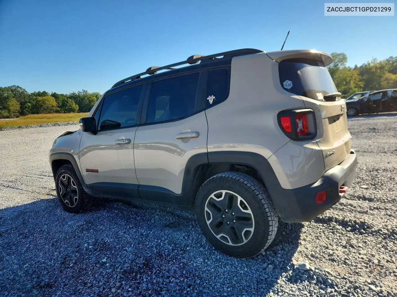 2016 JEEP RENEGADE VIN ZACCJBCT1GPD21299 — фото 2