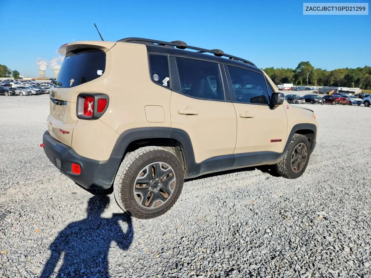 2016 JEEP RENEGADE VIN ZACCJBCT1GPD21299 — фото 3