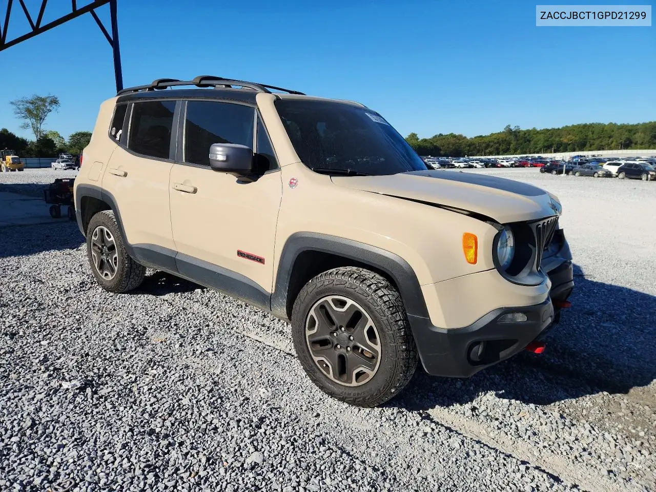 2016 JEEP RENEGADE VIN ZACCJBCT1GPD21299 — фото 4