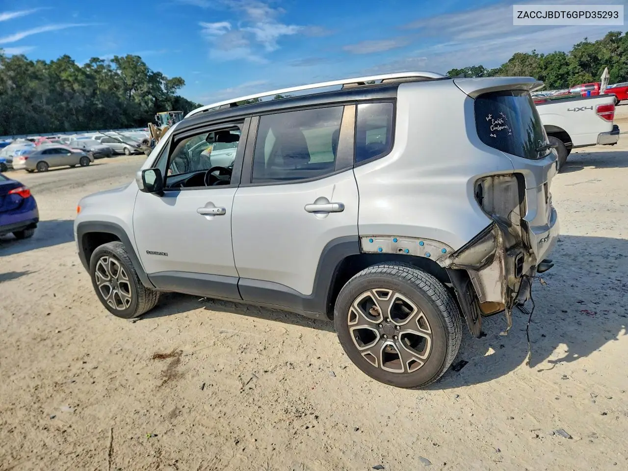 2016 JEEP RENEGADE VIN ZACCJBDT6GPD35293 — фото 2