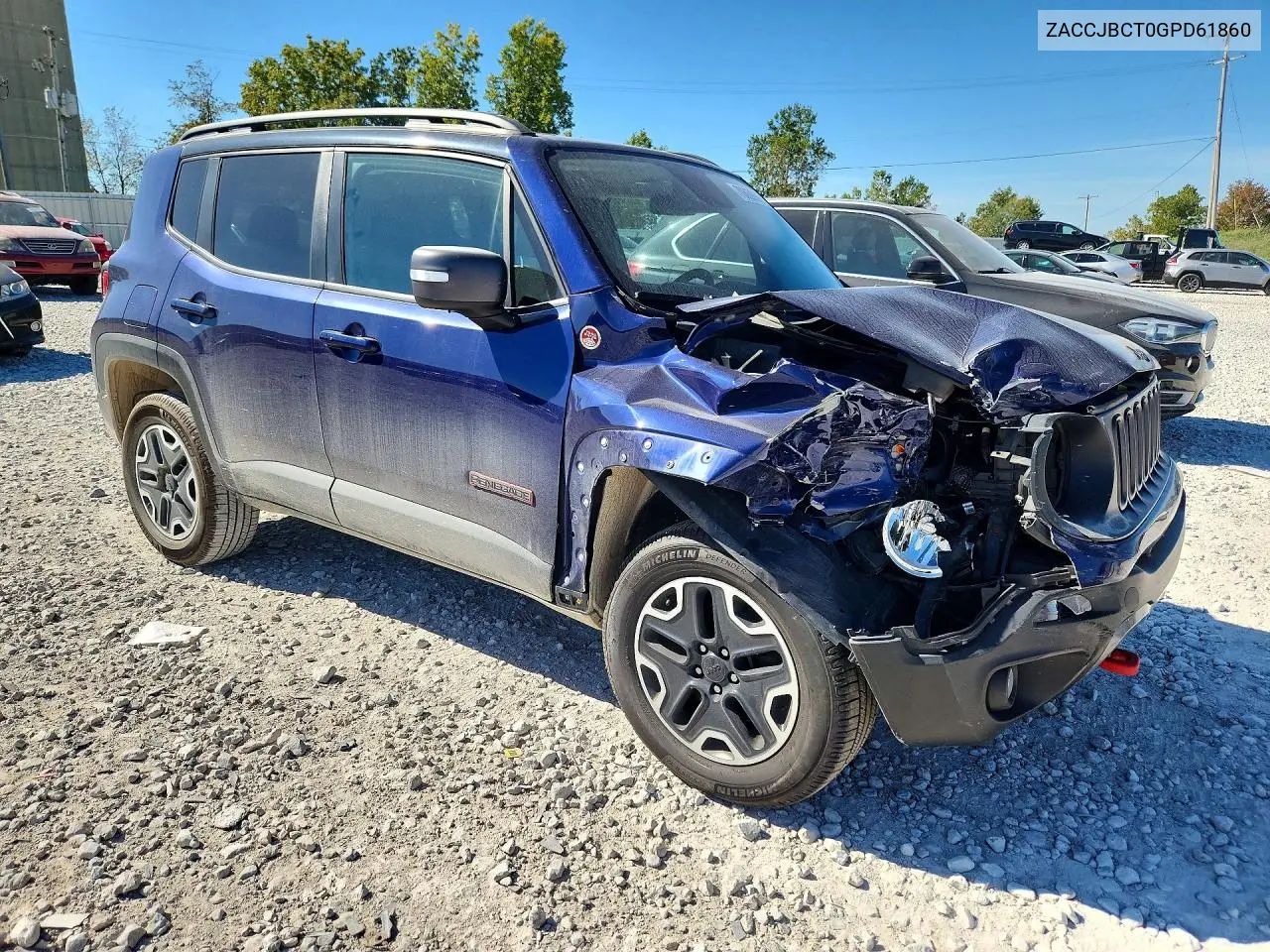 2016 JEEP RENEGADE VIN ZACCJBCT0GPD61860 — фото 4