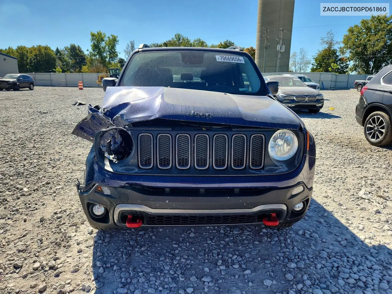 2016 JEEP RENEGADE VIN ZACCJBCT0GPD61860 — фото 5