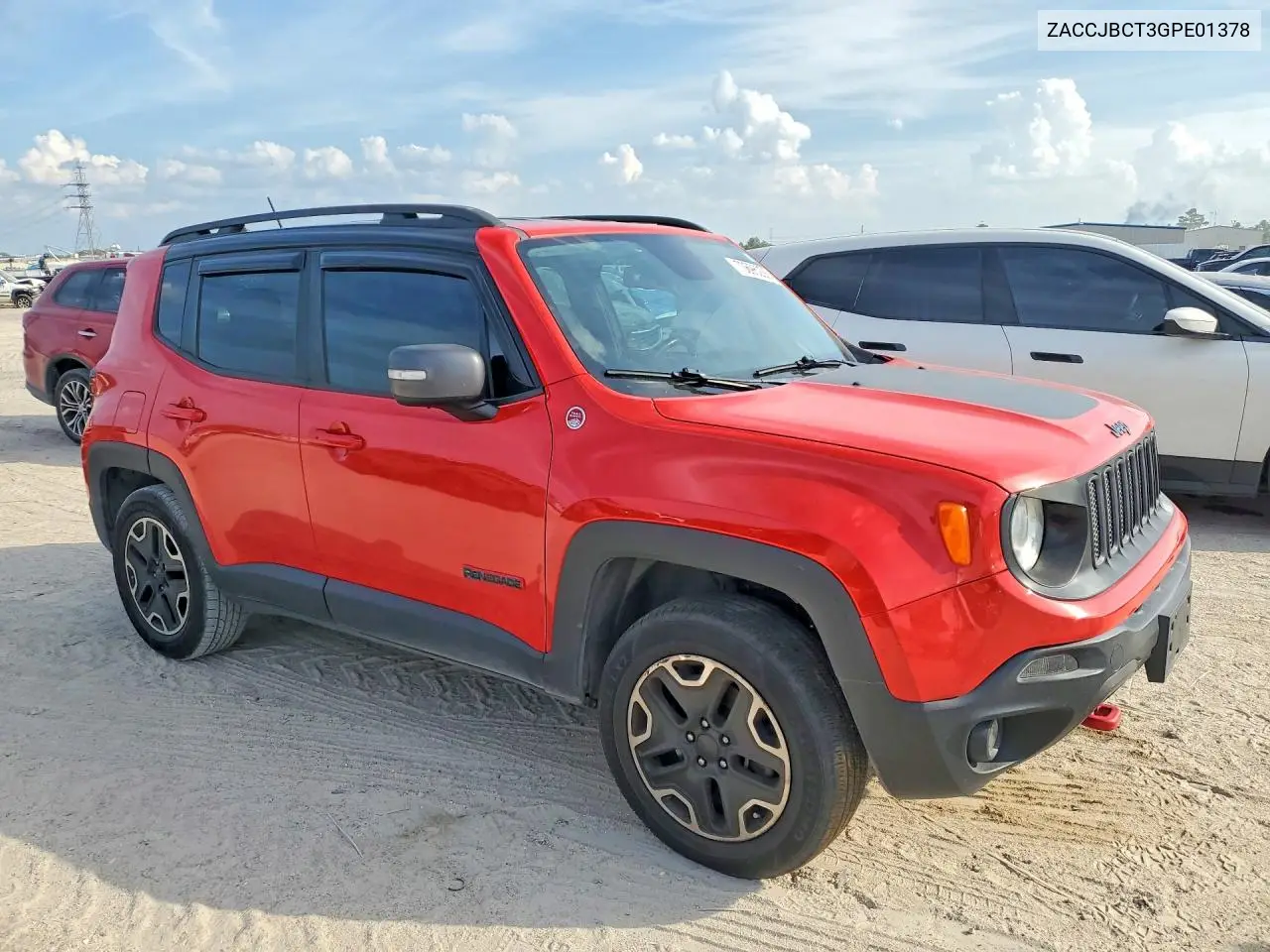 2016 JEEP RENEGADE VIN ZACCJBCT3GPE01378 — фото 4