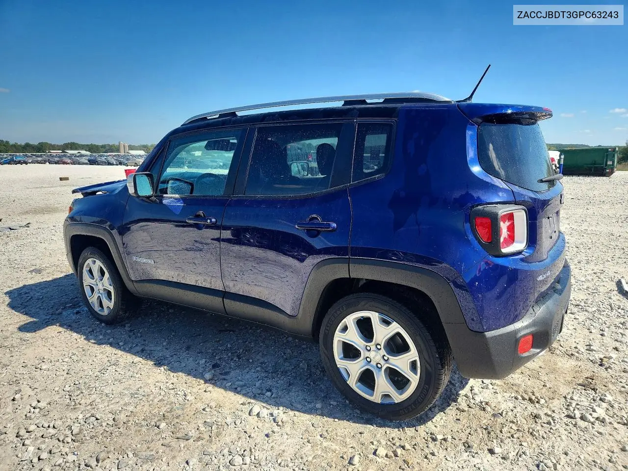 2016 JEEP RENEGADE VIN ZACCJBDT3GPC63243 — фото 2