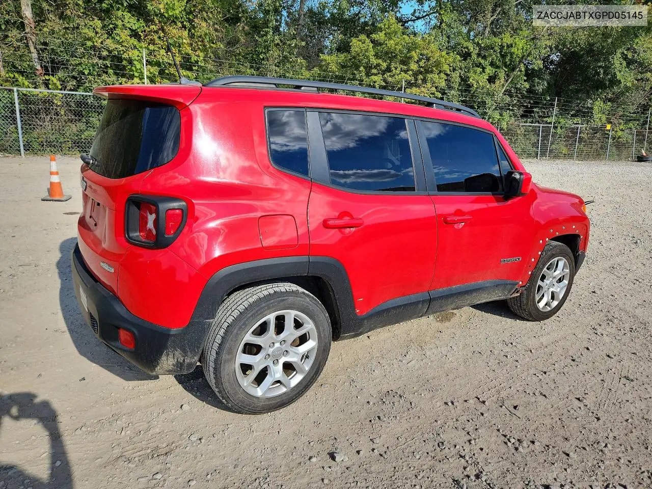 2016 JEEP RENEGADE VIN ZACCJABTXGPD05145 — фото 3