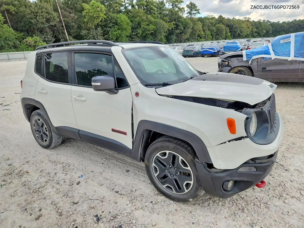 2016 JEEP RENEGADE VIN ZACCJBCT6GPD72569 — фото 4